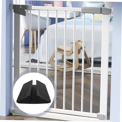 Gate Ramp Support Feet Easy Installation Protective Barrier for Stairways Doorways Portable Durable Safety Foot Pedal for Pet Gates Black