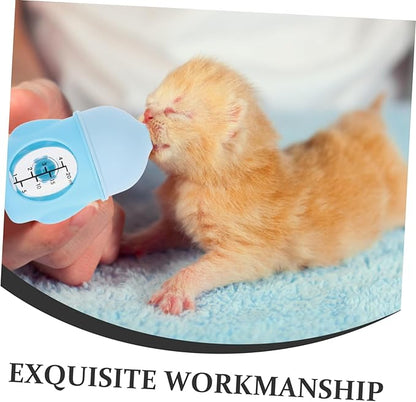 Mini Portable Feeder for Newborn Kittens Puppies Pet Nursing Bottle Scale Easy to Clean Use