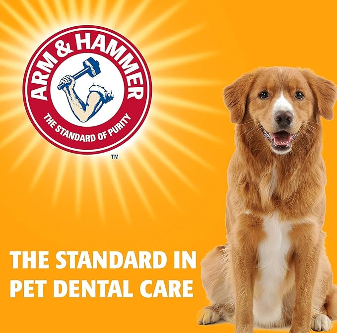 Arm & Hammer for Pets Nubbies Dental Treats - Baking Soda & Calcium Dog Dental Chews, Nubbed Texture Helps Scrub Plaque & Tartar While Chewing, Peanut Butter Flavor, 20 Count, 7 Ounce - 4 Pack