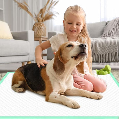 Dog Pee Pads Extra Large 30" × 36" - 40 Count, XXL Urine Underpads｜Unscented Green Pet Pee Pads, Super Absorbent & Leak-Proof Potty Pads for Doggies