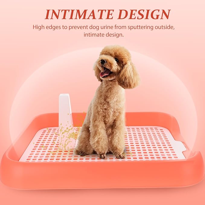 ULTECHNOVO Mesh Dog Toilet Tray Indoor Puppy Potty Trainer Anti-Slip Dog Pee Tray Lightweight Durable 6.9X5.5 Inch for Easy Cleaning and Training