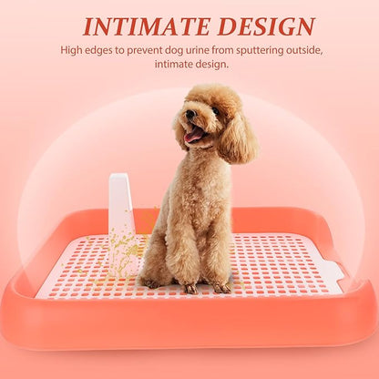ULTECHNOVO Mesh Dog Toilet Tray Indoor Puppy Potty Trainer Anti-Slip Dog Pee Tray Lightweight Durable 6.9X5.5 Inch for Easy Cleaning and Training