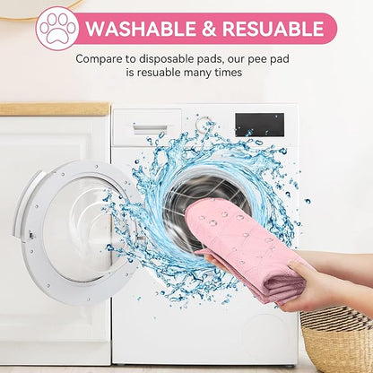 Dog Playpen,Cat Pet Puppy Pen,Portable Playpens for Dogs Indoor Outdoor Travel Camping Use,Foldable Dog Kennel Tent Crate for Rabbit Small Animals with Carrying Case (Pink with Pad, Small)