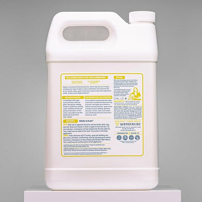 Wondercide - Flea, Tick & Mosquito Spray for Dogs, Cats, and Home - Flea and Tick Killer, Control, Prevention, Treatment - with Natural Essential Oils - Pet and Family Safe - Lemongrass 128 oz