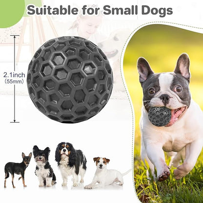 Indestructible Squeaky Dog Balls Puppy Toys, Interactive Dog Toys for Small Dogs, Puppy Chew Toys for Teething and Relax, Dogs Chew Toy Balls Small Toys for Small Breed