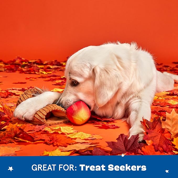 Barkbox Dog Toys – Them Apples 3 in 1 Multi Part Interactive Puzzle Dog Toy with Stimulating Crinkle and Squeakers – Small