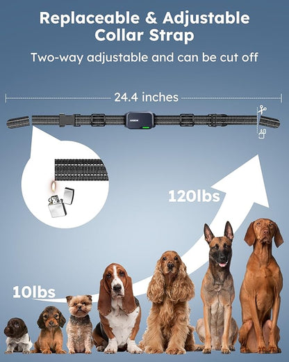 Jugbow Dog Shock Collar 2 Dogs (10-120Lbs) - 4200FT Dog Training Collar with Remote IPX7 Waterproof Electric Collar with 4 Training Modes, Rechargeable e-Collar for Large Medium Small Dog Dark Blue