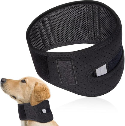 Adjustable Dog Neck Brace Offers Support for Pets Neck Pain Injury Relief Soft Support Cervical Vertebral Sprains and Instability Brace Collar for Dogs (M)