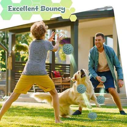Tough Dog Chew Toys for Aggressive Chewers, Indestructible Dog Balls for Aggressive Chewers, Squeaky Balls for Dogs, Squeaky Toys for Large Dogs, Funny Heavy Duty Ball