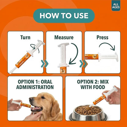 OL’ NELLY Dog Probiotic Paste for Dogs & Cats – Helps with Diarrhea, Gas & Loose Stool, Digestive Support, 6-Strain Probiotics + Prebiotic, Vitamin E & Selenium, Supports Immunity & Skin, 14g