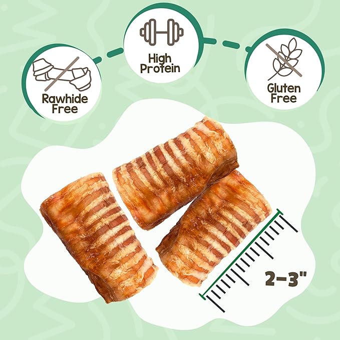 Nature Gnaws Beef Trachea Chews for Dogs 3" (12 Count) - Long Lasting Natural Crunchy Dog Chew Bones - Rawhide Free