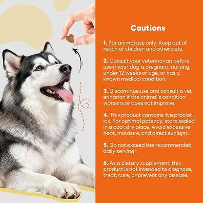 Dog Allergy Relief Chews 200ct Relieve Seasonal Allergies and Skin Itching Alleviate Licking Behavior Boosting Immunity and Hair Protection - Chicken