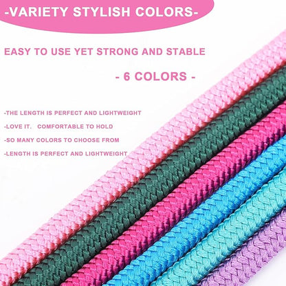 Slip Lead 6 FT Dog Training Leash - 6 Color Slip Leads for Medium Dogs - No Pull Dog Leash (Pink)