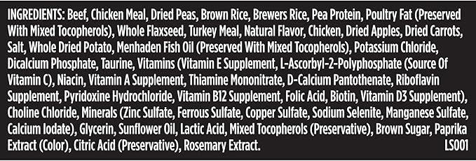 Nutrish Rachael Ray Dish Dry Dog Food Beef & Brown Rice Recipe with Veggie & Fruit Blend, 23 lb. Bag