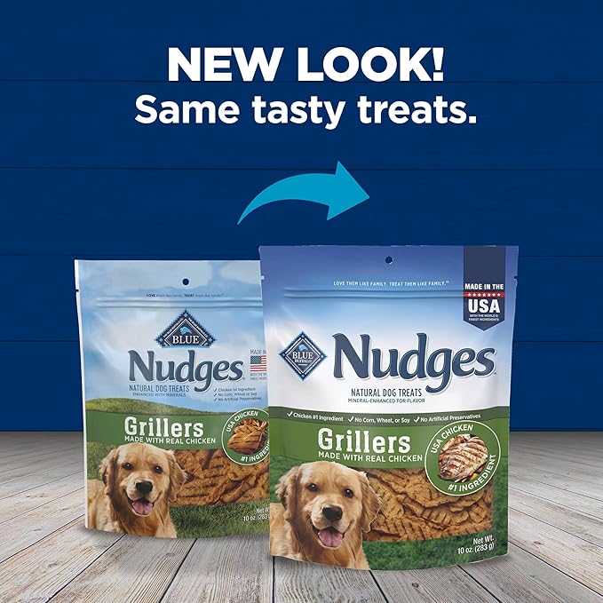Blue Buffalo Nudges Grillers Natural Dog Treats Made with Real Chicken
