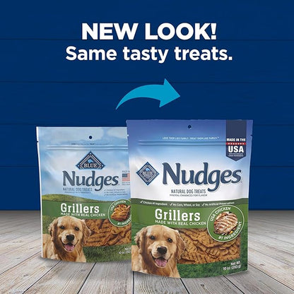 Blue Buffalo Nudges Grillers Natural Dog Treats Made with Real Chicken