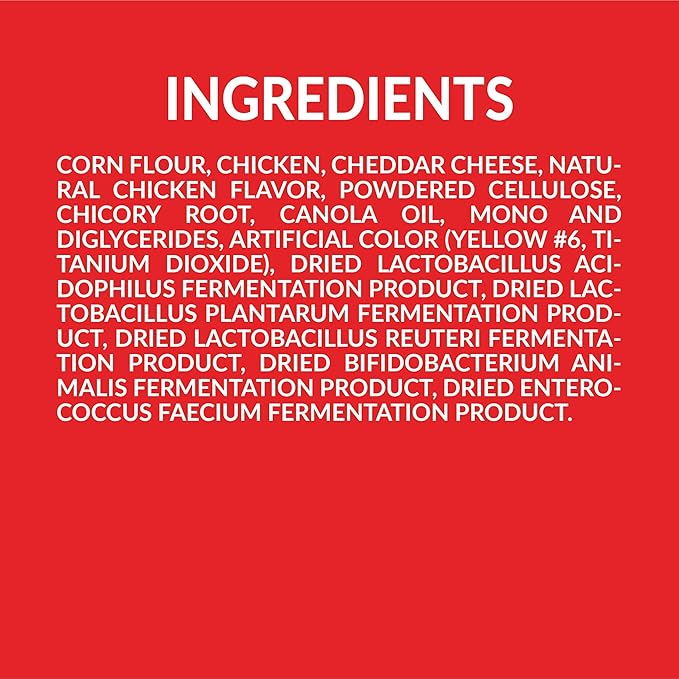 Pup Corn Plus - Puffed Dog Treats with Prebiotics and Probiotics - Chicken & Cheddar Cheese (14.5oz) - Made in USA