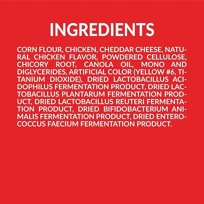 Pup Corn Plus - Puffed Dog Treats with Prebiotics and Probiotics - Chicken & Cheddar Cheese (14.5oz) - Made in USA
