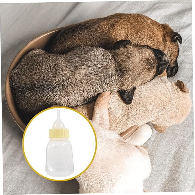 Kitten Puppy Pet Nursing Bottle Dog Kitten Feeder Bottle Set for Newborn Pets