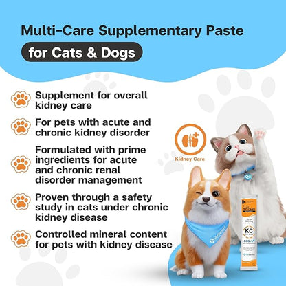 KC Complex Kidney Support Supplement for Cats & Dogs – Omega 3 for Dogs, Omega 3 for Cats – Fish Oil, SOD, Nano-Chitooligosaccharide – Vet Formula for Renal Health – 30 Sachets