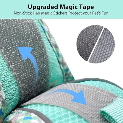 AIITLE XXS Dog Harness & Leash Set - Breathable Reflective No-Choke Small Dog Harness for Teacup Puppies, Indoor/Outdoor Use - Boston Terrier, Maltese, Chihuahua (Turquoise, XXS)