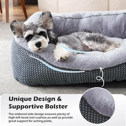 INVENHO Large Dog Beds Large Sized, Washable Orthopedic Warming Soft Sleeping Durable with Anti-Slip Bottom