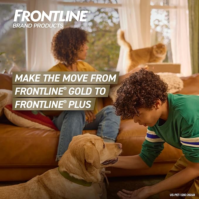 FRONTLINE Gold Flea & Tick Treatment for X-Large Dogs Up to 89 to 132 lbs., Pack of 3