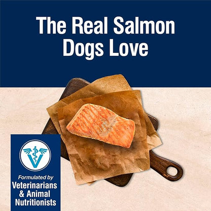 Blue Buffalo True Solutions Skin & Coat Care Natural Dry Dog Food for Adult Dogs, Salmon, 24-lb. Bag