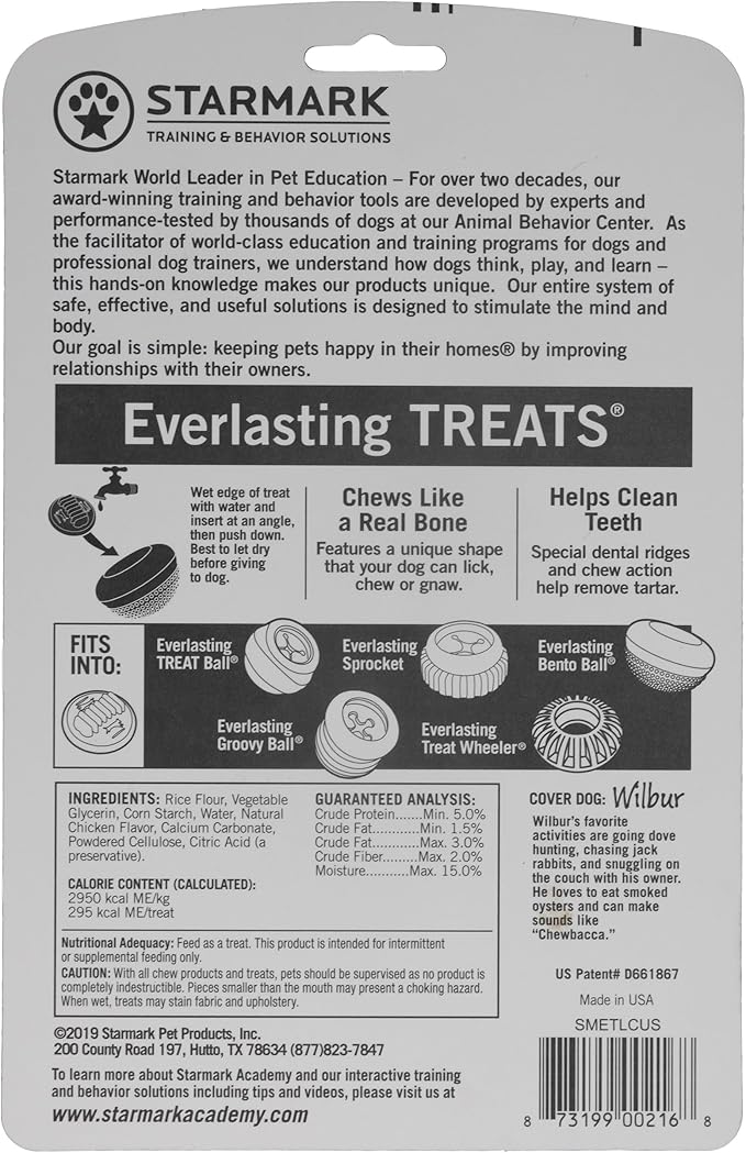 Starmark Everlasting Treats Dental Chews Large, 2 Count (Pack of 1), Chicken Flavored