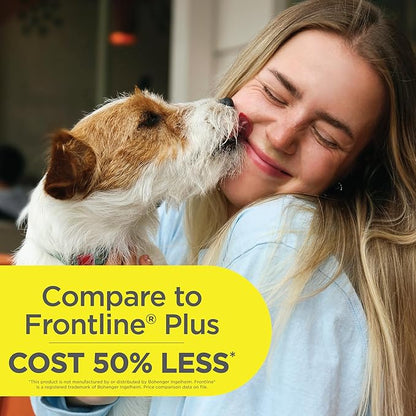 FirstAct Plus Flea Treatment for Dogs, Medium Dogs 23-44 lbs, 3 Doses, Same Active Ingredients as Frontline Plus Flea and Tick Prevention for Dogs