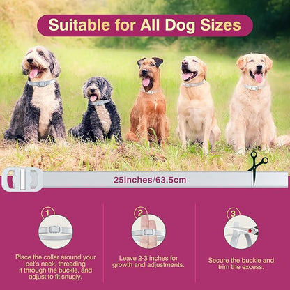Natural Flea and Tick Collar for Dogs - 4 Pack, Waterproof, Adjustable Size for All Dog