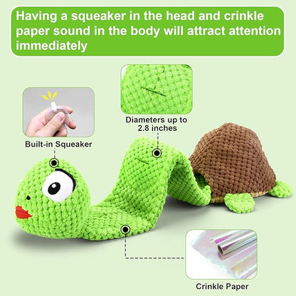 Letsmeet Dog Squeak Toys Dogs Enrichment Treat Dispensing Puzzle Toys Interactive Dog Toys for Large Medium Small Dogs