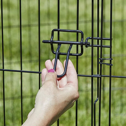 MidWest Homes for Pets 42-Inch Exercise Pen, for Indoor and Outdoor Use, 16 Sq Feet of Play, Single Door Folding Dog Pen, with Large Door Opening & Secure Latch, Easy to Set Up, Foldable Dog Playpen
