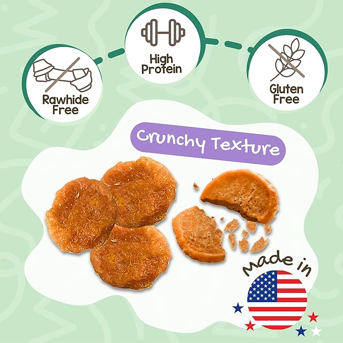 Nature Gnaws USA Turkey Tenders (1Lb) - Delicious Grain-Free Dog Treats for Small, Medium & Large Breeds - Natural Jerky Chews for Dogs.
