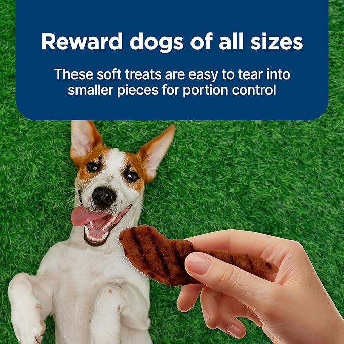 Blue Buffalo Nudges Grillers Natural Dog Treats, Made in the USA with Real Steak, 5-oz Bag