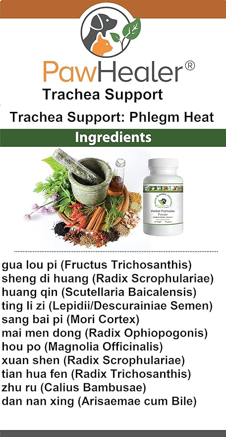 PawHealer® Trachea Support Dog Cough Remedy - for Loud, Honking Cough - 50 Grams/Powder …