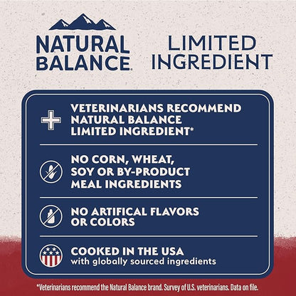 Natural Balance Limited Ingredient Adult Grain-Free Dry Dog Food, Reserve Sweet Potato & Bison Recipe, 4 Pound (Pack of 1)