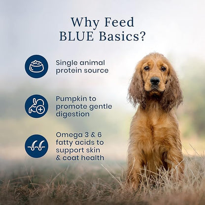 Blue Buffalo Basics Skin & Stomach Care Natural Wet Dog Food Topper, Salmon in Gravy 2.5oz Pouch (12 Pack)
