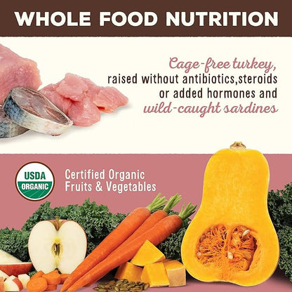 Primal Freeze Dried Raw Dog Food Nuggets, Turkey & Sardine Complete & Balanced Meal, Also Use as Topper or Treat, Premium, Healthy, Grain Free, High Protein Raw Dog Food, 30 oz