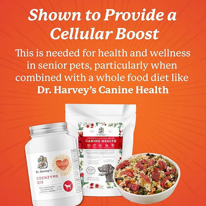 Dr. Harvey's Coenzyme Q10 - Heart & Cardiovascular Support Supplements for Dogs, 60 Capsules