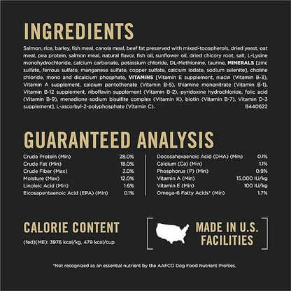 Purina Pro Plan Sensitive Skin and Stomach Dog Food Puppy Salmon and Rice Formula - 4 lb. Bag