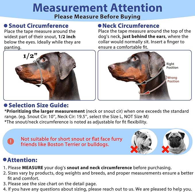 BARKLESS Soft Dog Head Collar, Patented Padded No Pull Head Halter, Training Nose Leash with Safety Link for Medium Large Dogs, Adjustable Muzzle Leash, Easy Control for Walking(Blue, M)
