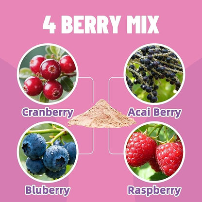 Just Try Berries Powder Dog Cranberry Supplement Urinary Tract for Dogs UTI Cat UTI Remedy Cat Supplements - 7 OZ