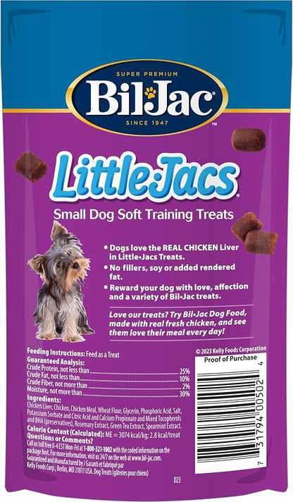 Bil-Jac Little Jacs Liver Treats,4oz Pack