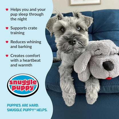 Snuggle Puppy Original Toys - Heartbeat Puppy for Dogs - Pet Anxiety Relief and Calming Aid - Comfort Dog Toys for Behavioral Training