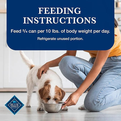 Blue Buffalo Homestyle Recipe Chicken and Lamb Wet Dog Food for Adult Dogs, 12.5 oz. Cans, 6 Count Variety Pack