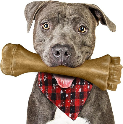 PUPTILY Dog Toys for Aggressive Chewers, Indestructible Bones for Aggressive Chewers, Tough Puppy Chew Toy for Heavy Duty Dogs, Big Dog Teething Toys with Durable Nylon for Large/Medium Breed Puppies