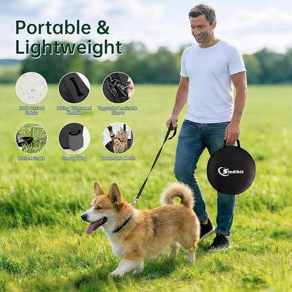 Dog Playpen,Cat Pet Puppy Pen,Portable Playpens for Dogs Indoor Outdoor Travel Camping Use,Foldable Dog Kennel Tent Crate for Rabbit Small Animals with Carrying Case (Dark Grey, Medium)