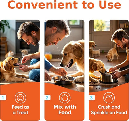Flea and Tick Prevention for Dogs - 180 Vet-Approved Natural Soft Chewables Treatment | US-Formulas Oral Supplement for Puppy, Adult & Senior | All Breeds Sizes - Chicken Flavor
