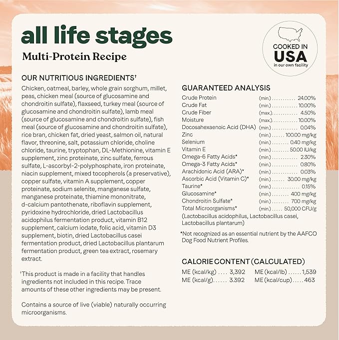 Canidae All Life Stages Multi-Protein Recipe with Chicken, Turkey, Lamb, and Fish – High Protein Premium Dry Dog Food for All Ages, Breeds, and Sizes– 40 lbs.